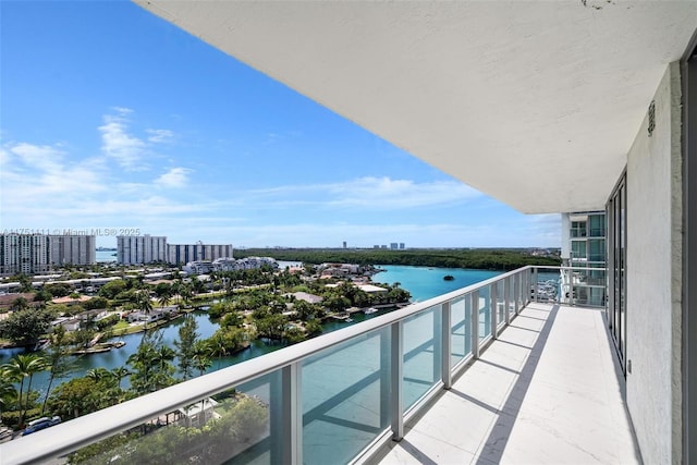 300 Sunny Isles Blvd Unit 4-1208, Sunny Isles Beach, FL 33160 - balcony with a water view and a city view
