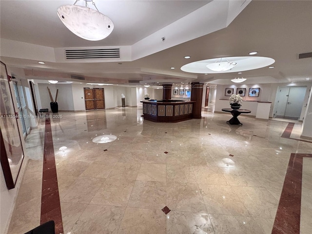 lobby with visible vents