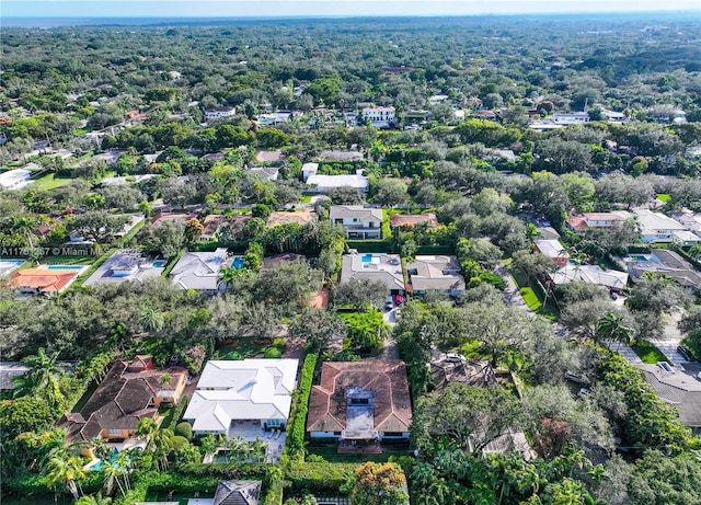 aerial view featuring a residential view