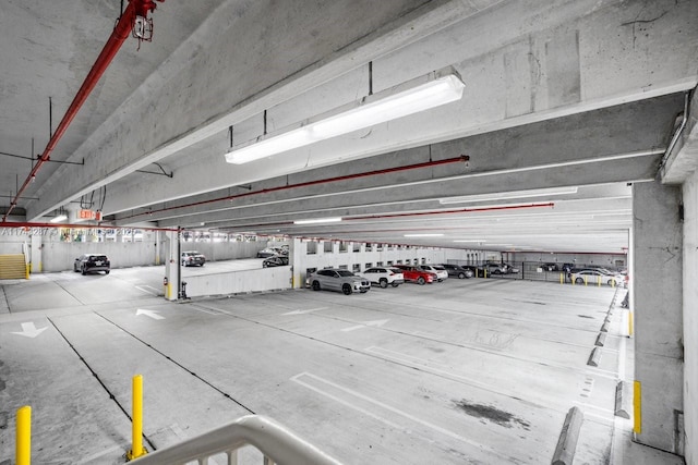 view of parking deck