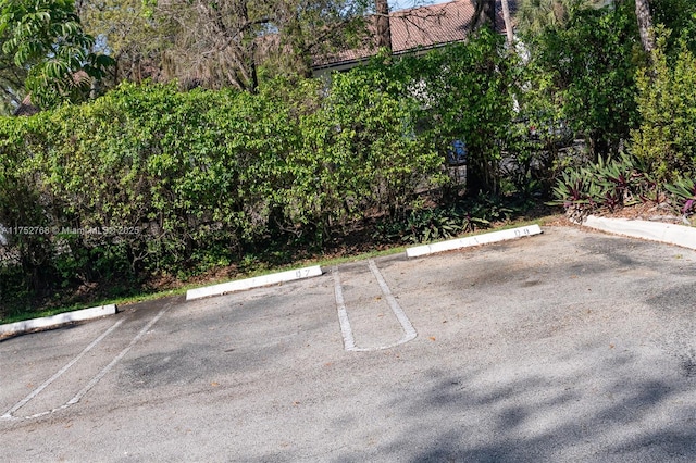 view of uncovered parking lot