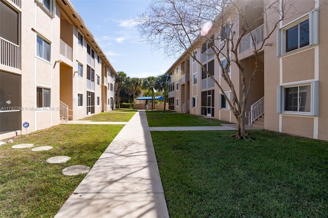 surrounding community featuring a lawn