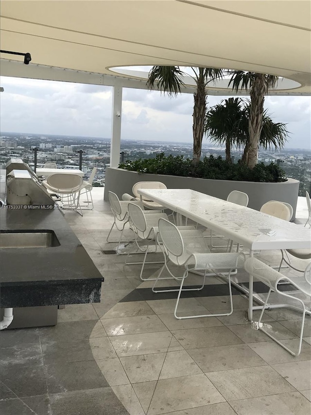 view of patio / terrace featuring outdoor dining space