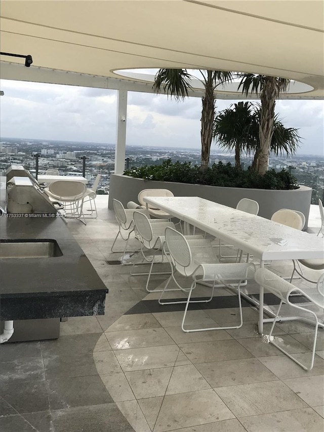 view of patio / terrace featuring outdoor dining area