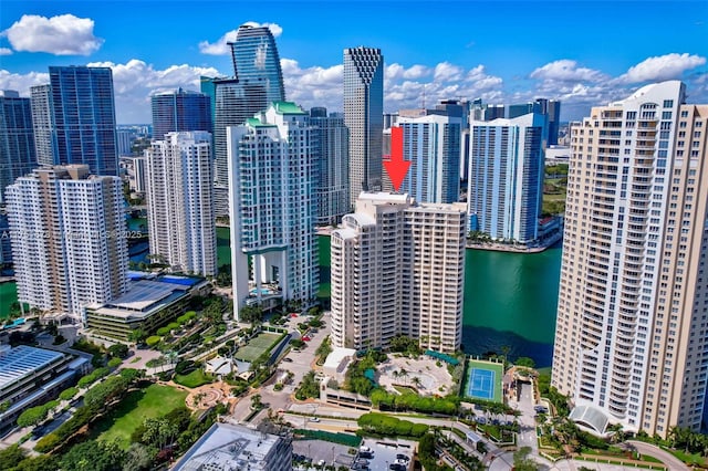 view of city featuring a water view