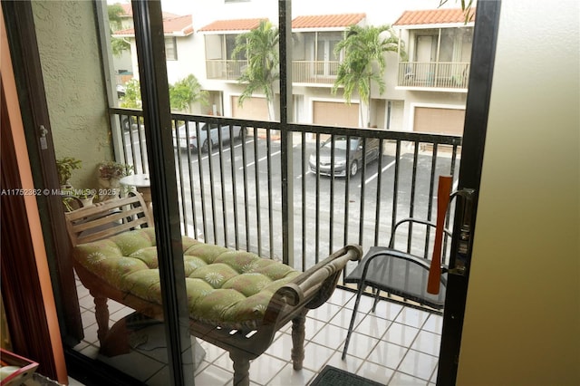 balcony with a residential view