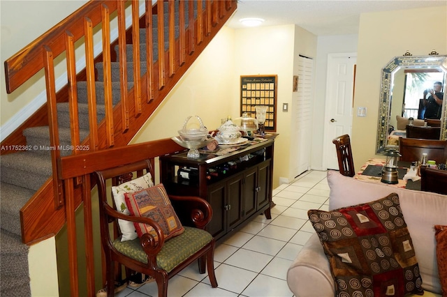 interior space featuring tile patterned floors