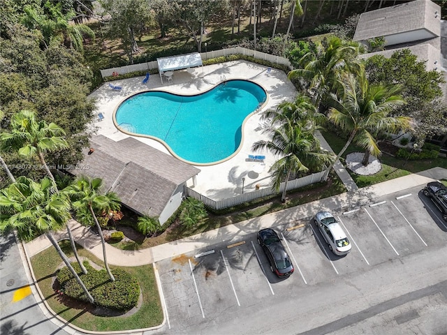 pool with fence