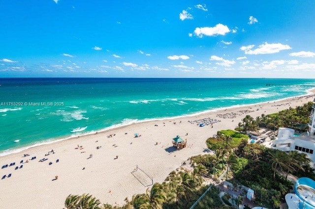 17475 Collins Ave Unit 802, Sunny Isles Beach, FL 33160 - property view of water featuring a beach view