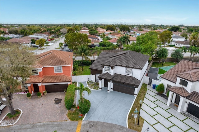 bird's eye view featuring a residential view