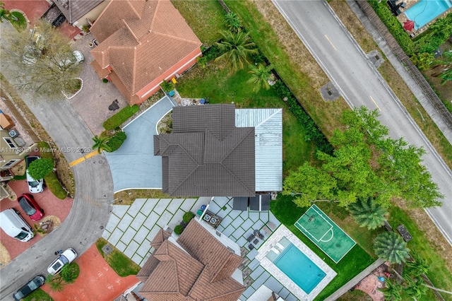 birds eye view of property