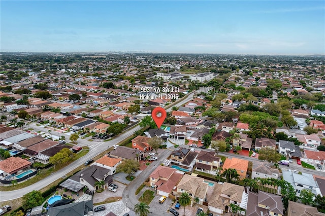 birds eye view of property featuring a residential view