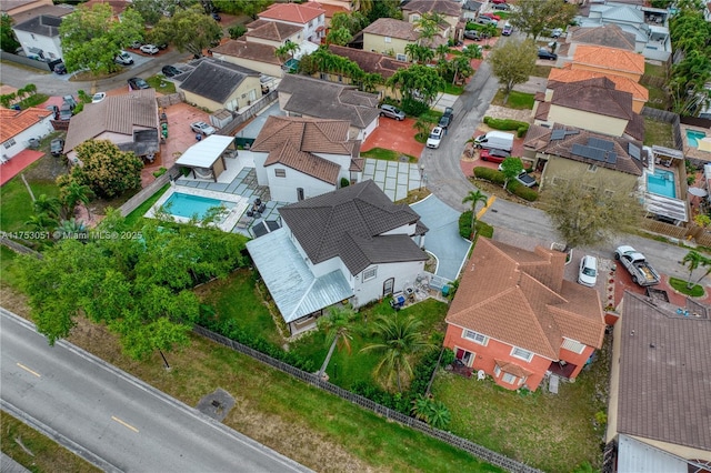 aerial view featuring a residential view