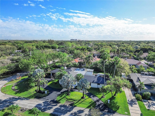 drone / aerial view featuring a residential view