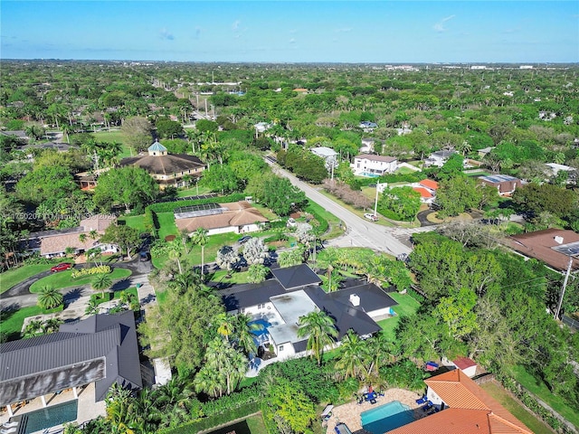 drone / aerial view with a residential view