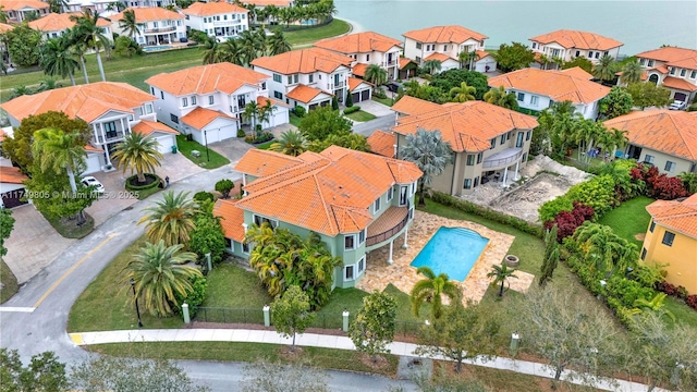 birds eye view of property featuring a residential view