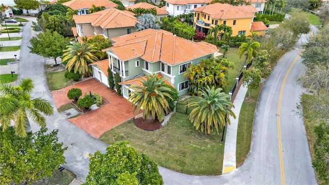 drone / aerial view featuring a residential view