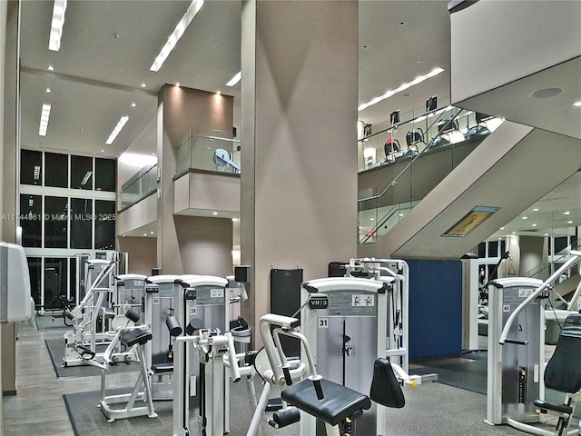 view of exercise room