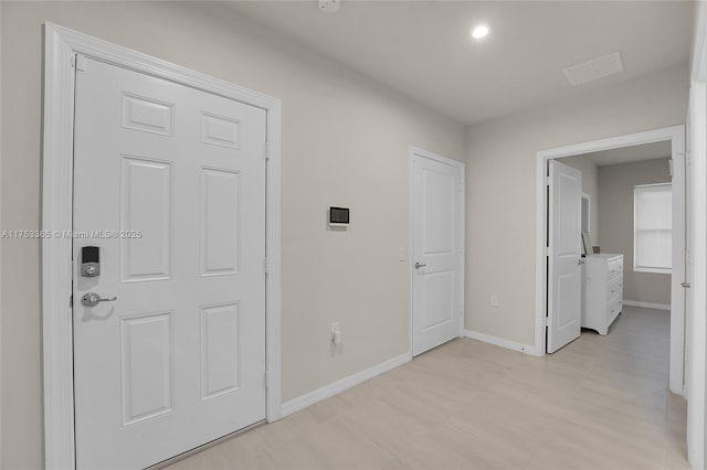 3705 Bennington Ln, Fort Pierce, FL 34981 - hall with baseboards and light flooring