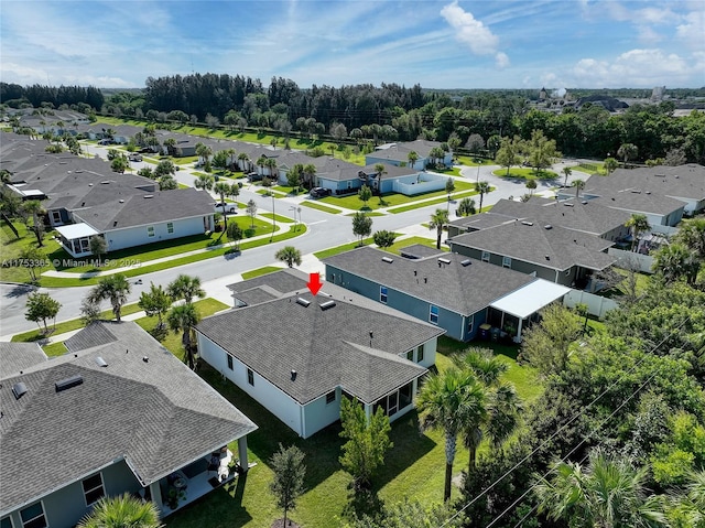 birds eye view of property featuring a residential view