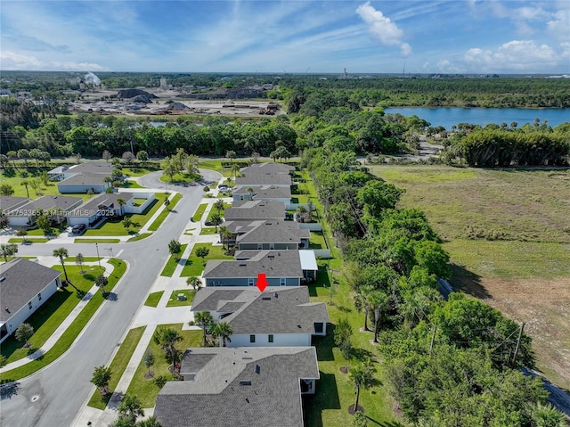 3705 Bennington Ln, Fort Pierce, FL 34981 - aerial perspective of suburban area with a nearby body of water