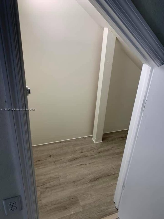 bonus room featuring wood finished floors