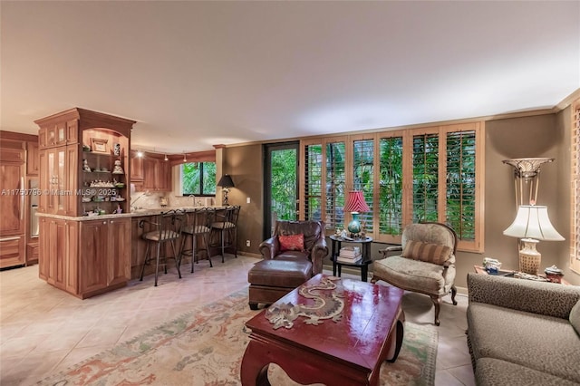 1698 S Ocean Ln Unit 171, Fort Lauderdale, FL 33316 - living room featuring light tile patterned floors