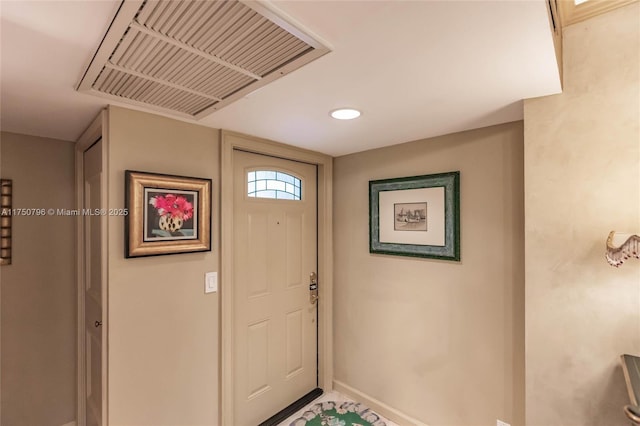 1698 S Ocean Ln Unit 171, Fort Lauderdale, FL 33316 - entryway with baseboards, recessed lighting, and visible vents