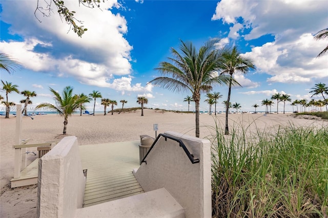 1698 S Ocean Ln Unit 171, Fort Lauderdale, FL 33316 - view of water feature featuring a beach view and a dock