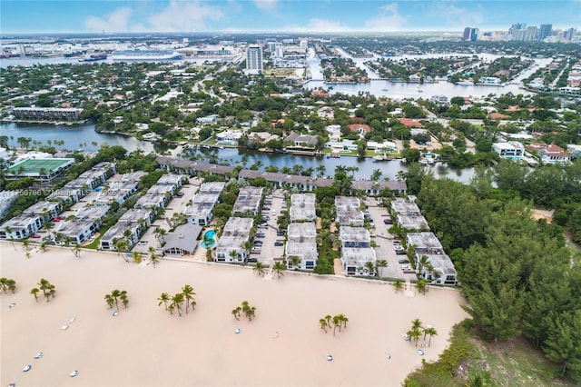 1698 S Ocean Ln Unit 171, Fort Lauderdale, FL 33316 - birds eye view of property featuring a view of city and a water view