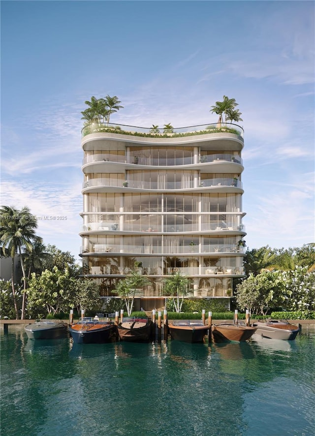 9110 W Bay Harbor Dr Unit 6, Bay Harbor Islands, FL 33154 - view of building exterior featuring a water view