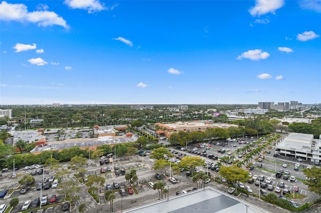 aerial view with a view of city