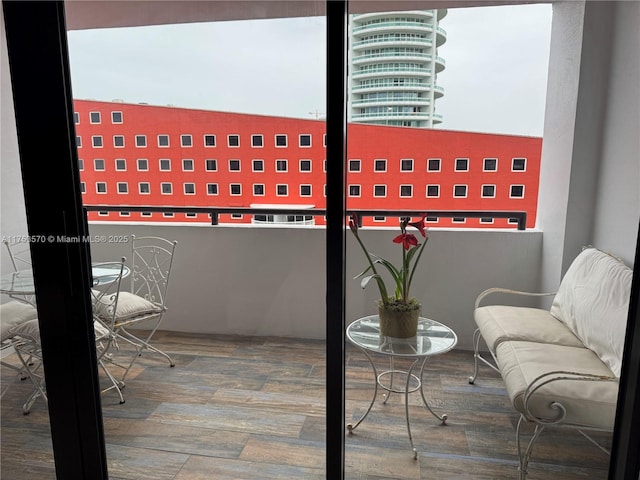 view of balcony