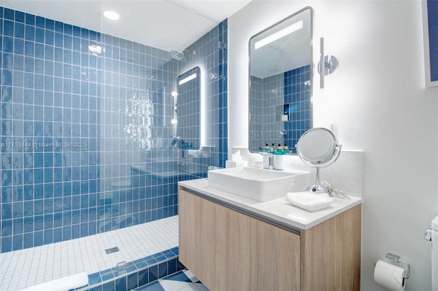 601 NE 1st Ave Unit 1706, Miami, FL 33132 - full bath with vanity and walk in shower