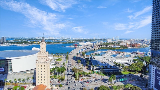 601 NE 1st Ave Unit 1706, Miami, FL 33132 - property view of water with a city view