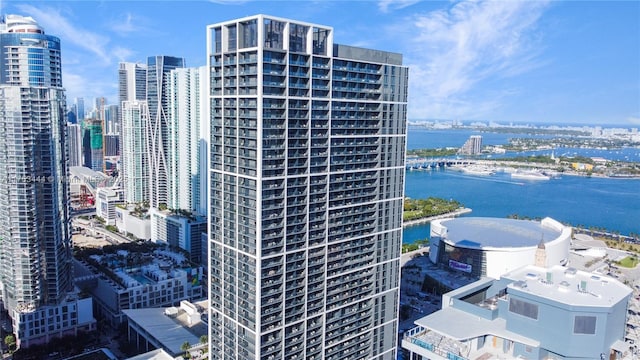 601 NE 1st Ave Unit 1706, Miami, FL 33132 - exterior space featuring a water view and a city view