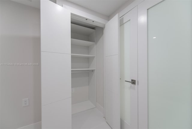 view of closet