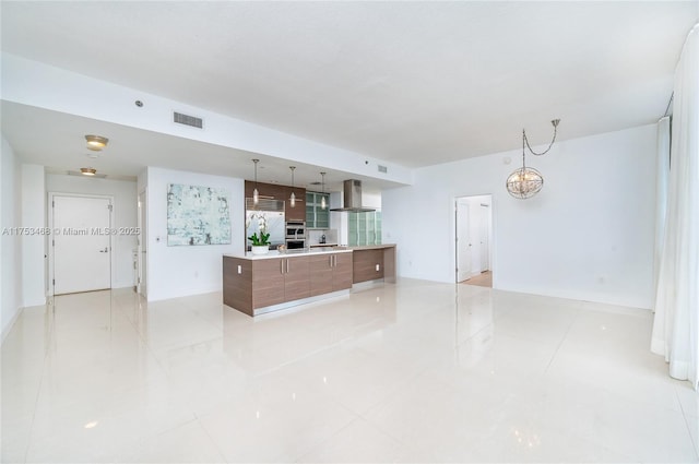 living room with visible vents