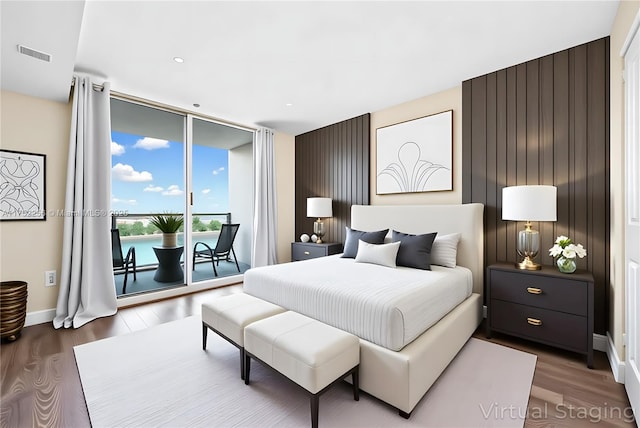 2681 N Flamingo Rd Unit 1103S, Sunrise, FL 33323 - bedroom featuring access to exterior and wood finished floors