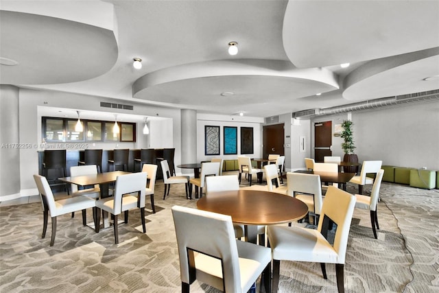 2681 N Flamingo Rd Unit 1103S, Sunrise, FL 33323 - dining space featuring light carpet and baseboards