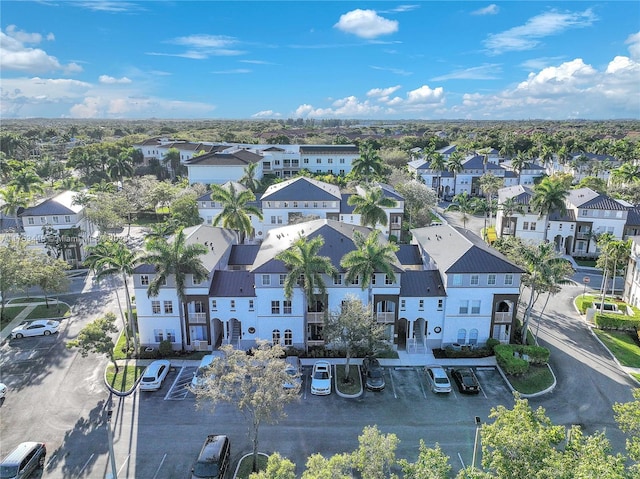 bird's eye view with a residential view