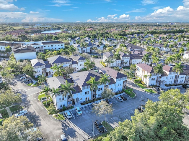 bird's eye view with a residential view