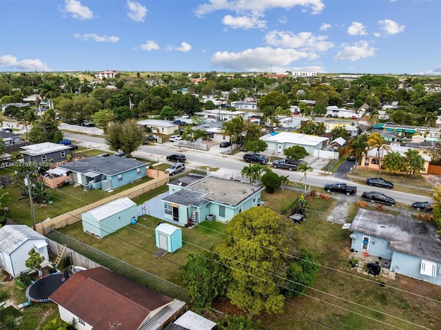 bird's eye view featuring a residential view