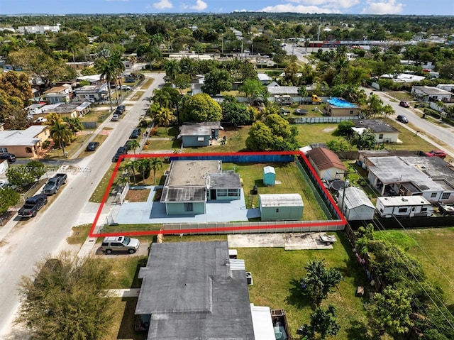 birds eye view of property