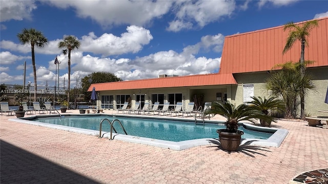 pool featuring a patio