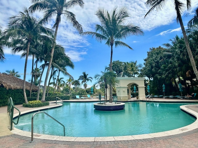 view of pool