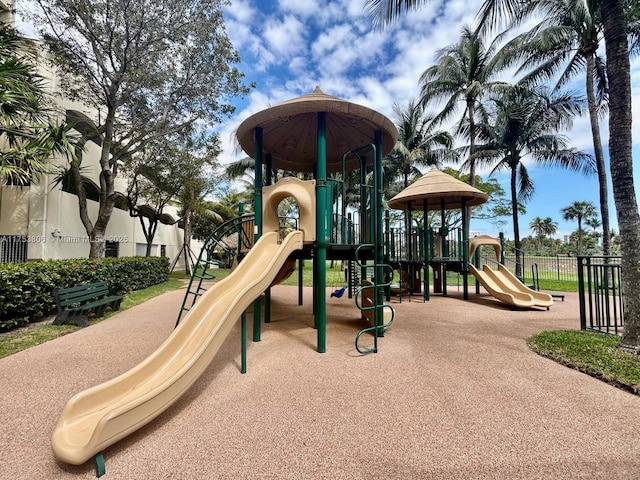 community playground featuring fence