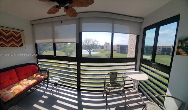 view of sunroom