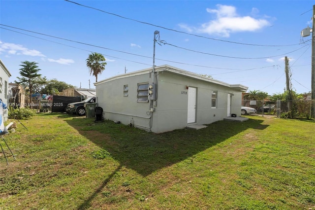 exterior space with fence