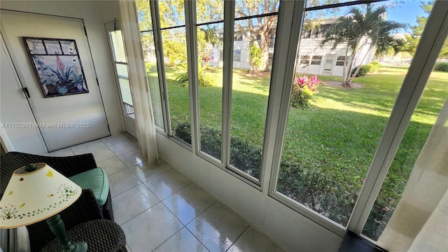 view of sunroom / solarium